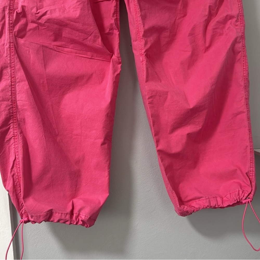American Eagle AE Stretch Low-Rise Parachute Pant Pink Cargo XL Athleisure - Picture 16 of 16